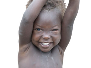 Child, South Sudan, World Mission Sunday poster 2017