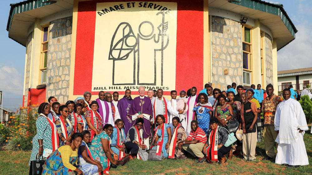 MHM missionaries with the church community in Cameroon