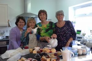 Making cream teas for World Mission Sunday