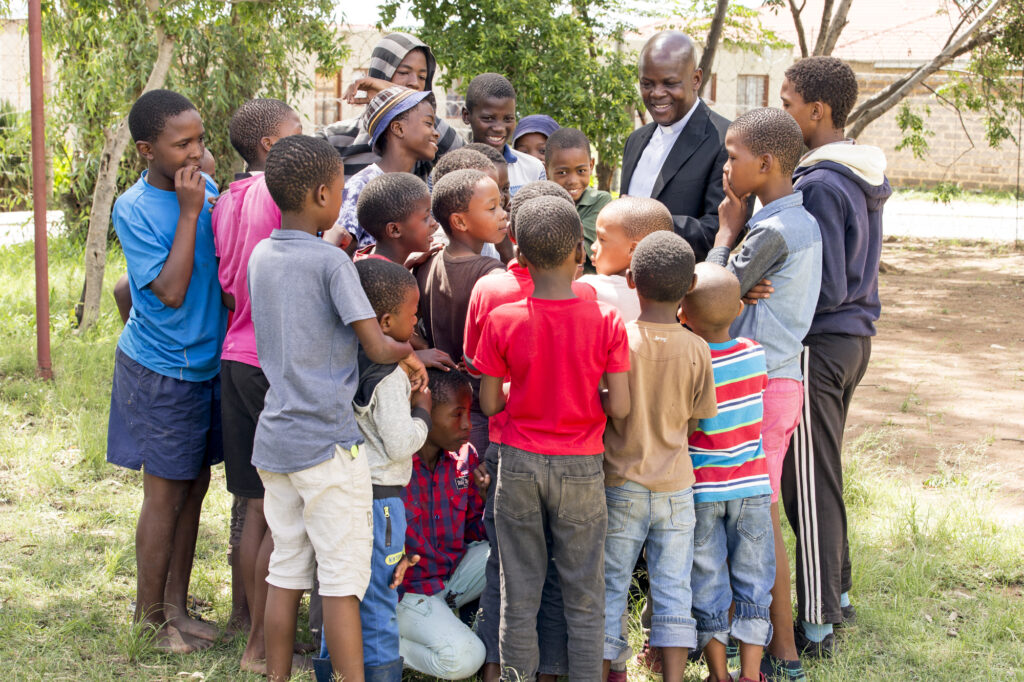 Children from South African township
