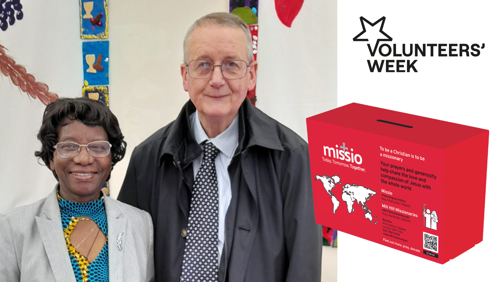 Our amazing volunteers: Moreen and Daniel