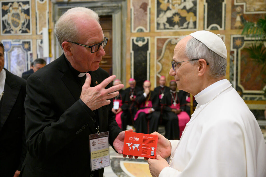 FrAnthonyChantry, the Red Box and Pope Leo XIV (c) Vatican Media